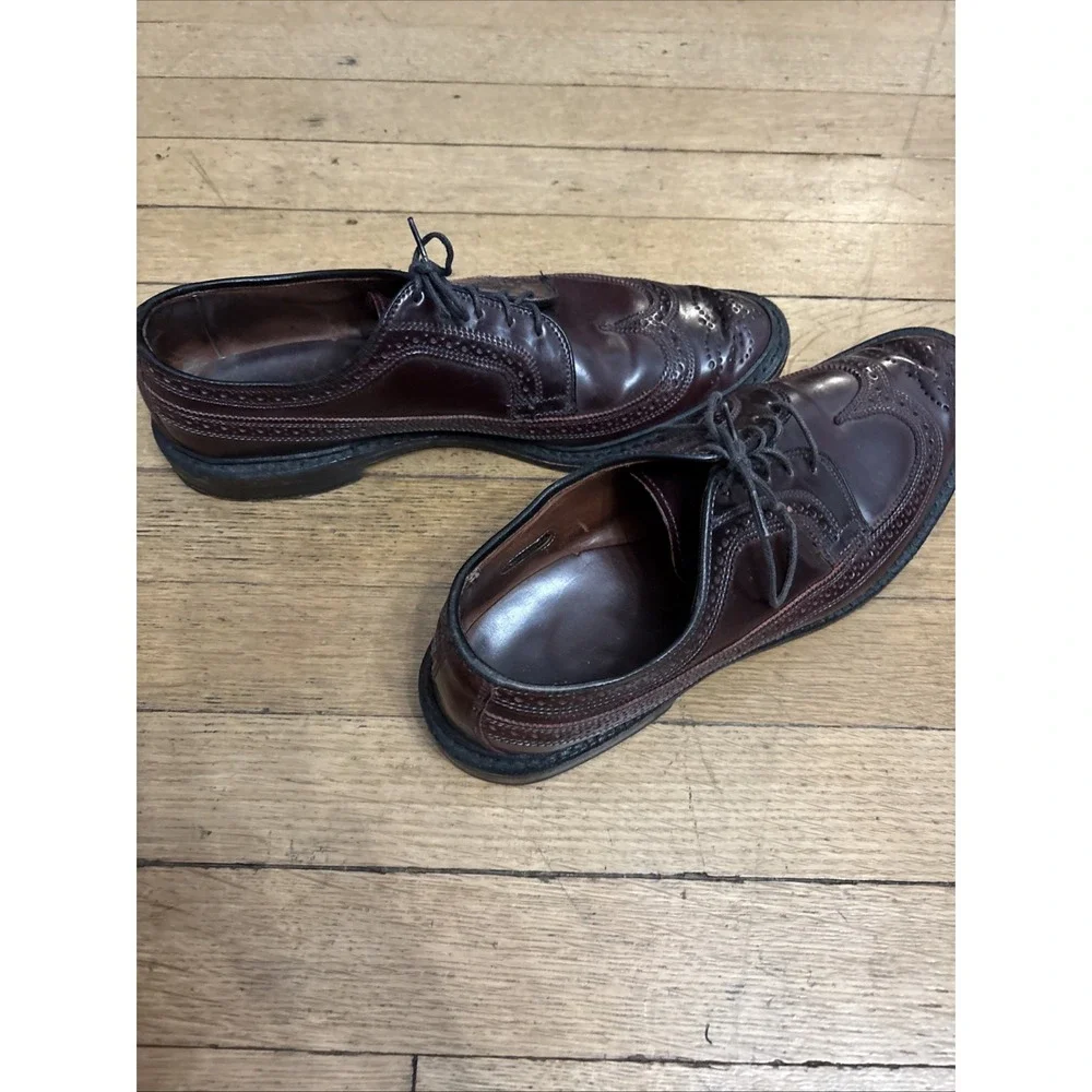 Men's ALLEN EDMONDS 9097 MacNeil Longwing Blucher Dress Shoes Sz 10.5b